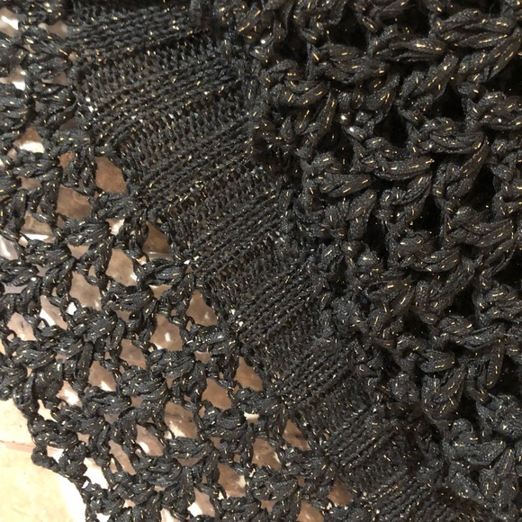 Bolero sparkling bling knitted crochet bolero no tag - Picture 6 of 7